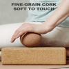 Trideer Cork Yoga Blocks, 2 Pack Yoga Blocks Natural Cork, High Density Yoga Block with Non Slip Surface, Eco-Friendly Yoga Accessories for Women, Ideal for Yoga, Pilates, Stretching view 4