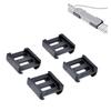 Zamudam Tactical Flash Light Pressure Switch Mount Remote Retaining Clips for PEQ-15/HL-X/D2/TL Pressure Switch Slot Control Base Pad Panel(4 Packs) view 1