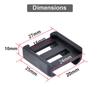 Zamudam Tactical Flash Light Pressure Switch Mount Remote Retaining Clips for PEQ-15/HL-X/D2/TL Pressure Switch Slot Control Base Pad Panel(4 Packs) view 4