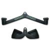 MARSAFIT Home Gym Fitness Rowing T-bar V-bar Pulley Cable Machine Attachments, Bicep Curl Tricep Lat pulldown Bar Back Strength Training Handle Grips Lat Pull Down Bar Press Down Exercises (Style 1) view 1