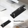 Sword Stand, Acrylic Sword Holder Knife Display Stand for Katana Wakizashi Sword Rack view 4