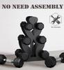 Lovind Dumbbell Rack, Stand Only, No Install Needed Small Weight Rack with Dumbbell Protector Edge,Suitable for Rubber-Coated Dumbbells view 2