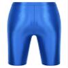 YiZYiF Men's Shiny Compression Breathable Stretchy Sports Bottoms See Through Trunks Swim Shorts Blue X-Large view 4
