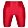 YiZYiF Men's Shiny Compression Breathable Stretchy Sports Bottoms See Through Trunks Swim Shorts Red X-Large view 3