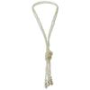 1920s Imitation Faux Long Pearl Strand Y Necklace 6mm Layered Knot Retro Costume Jewelry Flapper Party Wedding Accessories Mother's Day Gift-1PCS view 1