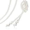 1920s Imitation Faux Long Pearl Strand Y Necklace 6mm Layered Knot Retro Costume Jewelry Flapper Party Wedding Accessories Mother's Day Gift-1PCS view 2