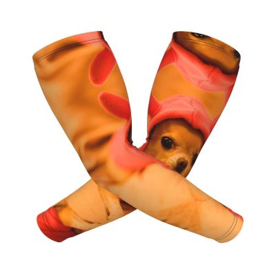 BTGVGSE Depressed Chihuahua Printed Cooling Arm Sleeves For Men Women Uv Sun Protection Compression Arm Sleeves