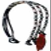 CHALLENGER Horse Western Tack Black Leather Rawhide Romel Romal Reins Tooled Popper 66BT03 view 1