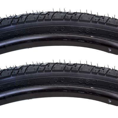 Sunlite Hybrid Nimbus Street Trail Black Wire Bead Tire Pair 700 x 38