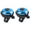 Xthuge Classic Bike Bell, Aluminum Bicycle Bell, Loud Crisp Clear Sound Bicycle Bike Bell for Adults Kids(Blue-Right Hand Use2 Pack) view 1