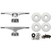 Krux K5 (7.6") Skateboard Trucks 52mm Wheels and Bullseye Bearings Combo Package view 1