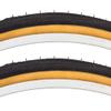 Sunlite Road Raised Center Recreational Low Resistance Black Gum Wall Tire Pair 26 x 1-3/8 view 1