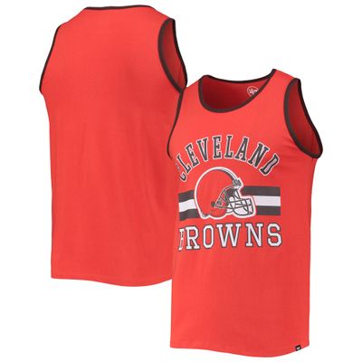 47 Men's Orange Cleveland Browns Edge Super Rival Tank Top