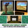 Golf Impact Screen Poly Blend-Hanging for Golf Simulator-Triple Hemmed (120 X 108) view 3