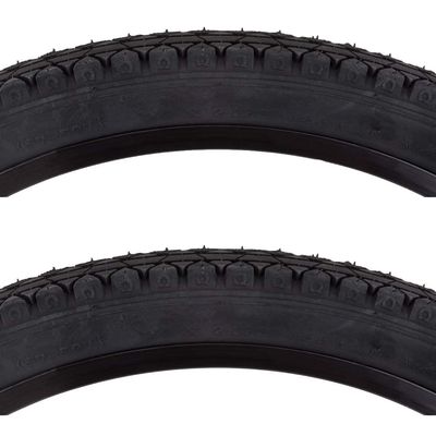 Sunlite CST241 Black Urban Cruiser Bike Tire Pair 24 x 2.125