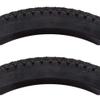 Sunlite CST241 Black Urban Cruiser Bike Tire Pair 24 x 2.125 view 1
