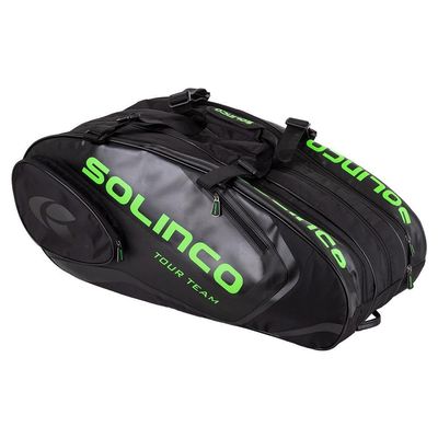 6-Pack Tour Racquet Bag Black/N. Green