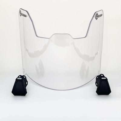 Precision Crystal Clear Football Helmet Visor // Eye-Shield // Fits Major Brands Kids, Youth & Adult Helmets // Eye Protection for Helmet and Facemask