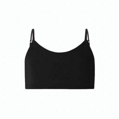 Bleum Neutral Training Bra - First Bra, Ultra Soft Cotton Fabric, Reversible, Teens (16, Black-Boysenberry)