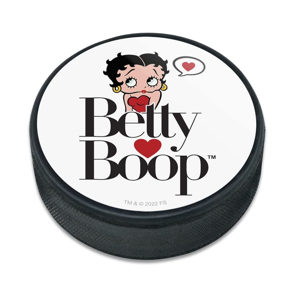 GRAPHICS & MORE Betty Boop Heart Logo Ice Hockey Puck