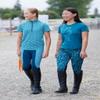 Kerrits Kids Knee Patch Performance Tight Lagoon/Peacock Iron Bouquet Size: XL view 2