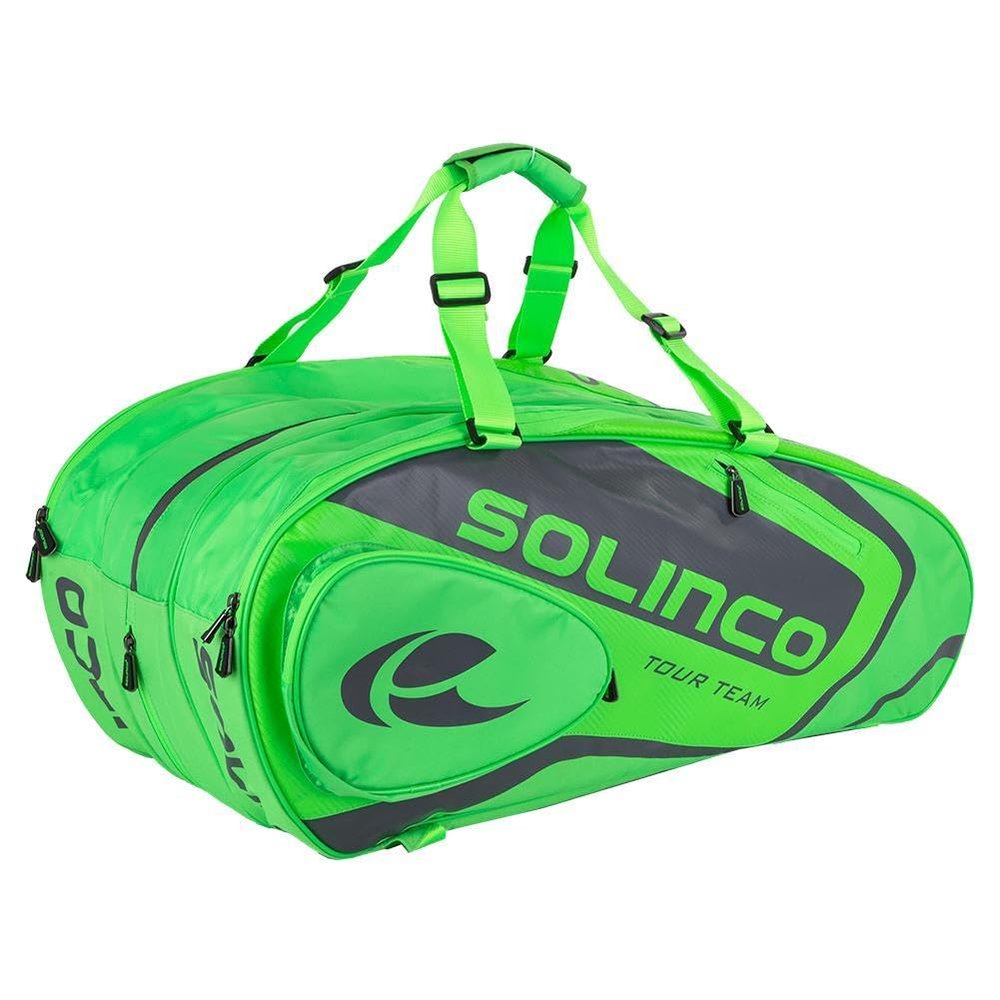 6-Pack Tour Racquet Bag Full Neon Green
