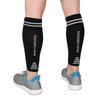 Calf Compression Sleeves for Men and Women - Footless Compression Socks for Runners, Shin Splints, Varicose Vein & Pain Relief - Leg Brace for Running, Cycling, Travel - Medium, Black-Grey view 1