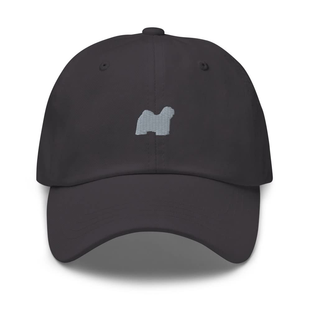 Tibetan Terrier hat, Embroidered Unisex hat, Tibetan Terrier Gifts, Tibetan Terrier Dog mom dad hat. Dark Grey