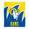 Proformance Home Officially Licensed NFL Los Angeles Rams Splash Corral Fleece Blanket, 60" x 70" (NFLBLSKT-6RAM) view 1