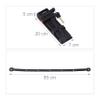 Relaxdays Bike Lock, Steel, Secure Construction with Holder, 2 Keys, 85 cm, Folding, Black, 20x7x5cm view 4