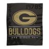 Proformance Home Officially Licensed NCAA Georgia Bulldogs Black Camo Flannel Fleece Blanket view 1