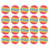 ibasenice 25pcs Rainbow Eva Training Indoor Practice for Safe Training Soft and Lightweight for Approach Shot Drills Bright Color Design for Boys and Girls and Pets view 1