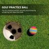 ibasenice 25pcs Rainbow Eva Training Indoor Practice for Safe Training Soft and Lightweight for Approach Shot Drills Bright Color Design for Boys and Girls and Pets view 2