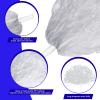 Chivao 24 Pcs Cheerleading Pom Poms, Metallic Foil Handle Cheer Squad Team Spirited Fun for Party, Sports Dance Cheer, 30 Grams Weight Each(Blue, White) view 3