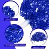 Chivao 24 Pcs Cheerleading Pom Poms, Metallic Foil Handle Cheer Squad Team Spirited Fun for Party, Sports Dance Cheer, 30 Grams Weight Each(Blue) view 3