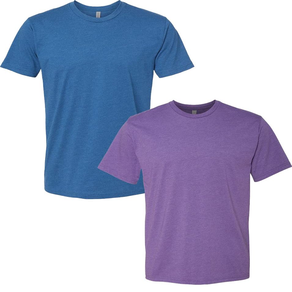 Next Level Mens Premium Fitted CVC Crew Tee (2 Pack)