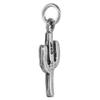 7/8 inch Sterling Silver Arizona Saguaro Cactus Necklace Diamond-Cut Oxidized finish 24 inch BX_15 view 2