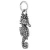 7/8 inch Sterling Silver Seahorse Necklace Diamond-Cut Oxidized finish 24 inch BX_15 view 2