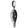 1 1/4 inch Sterling Silver Hot Air Balloon Necklace Diamond-Cut Oxidized finish 16 inch BX_15 view 2