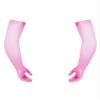 Moily Mens Ultral Thin Long Full Finger Gloves See Through Seamless Pantyhose Mittens Pink One Size view 1