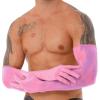 Moily Mens Ultral Thin Long Full Finger Gloves See Through Seamless Pantyhose Mittens Pink One Size view 3