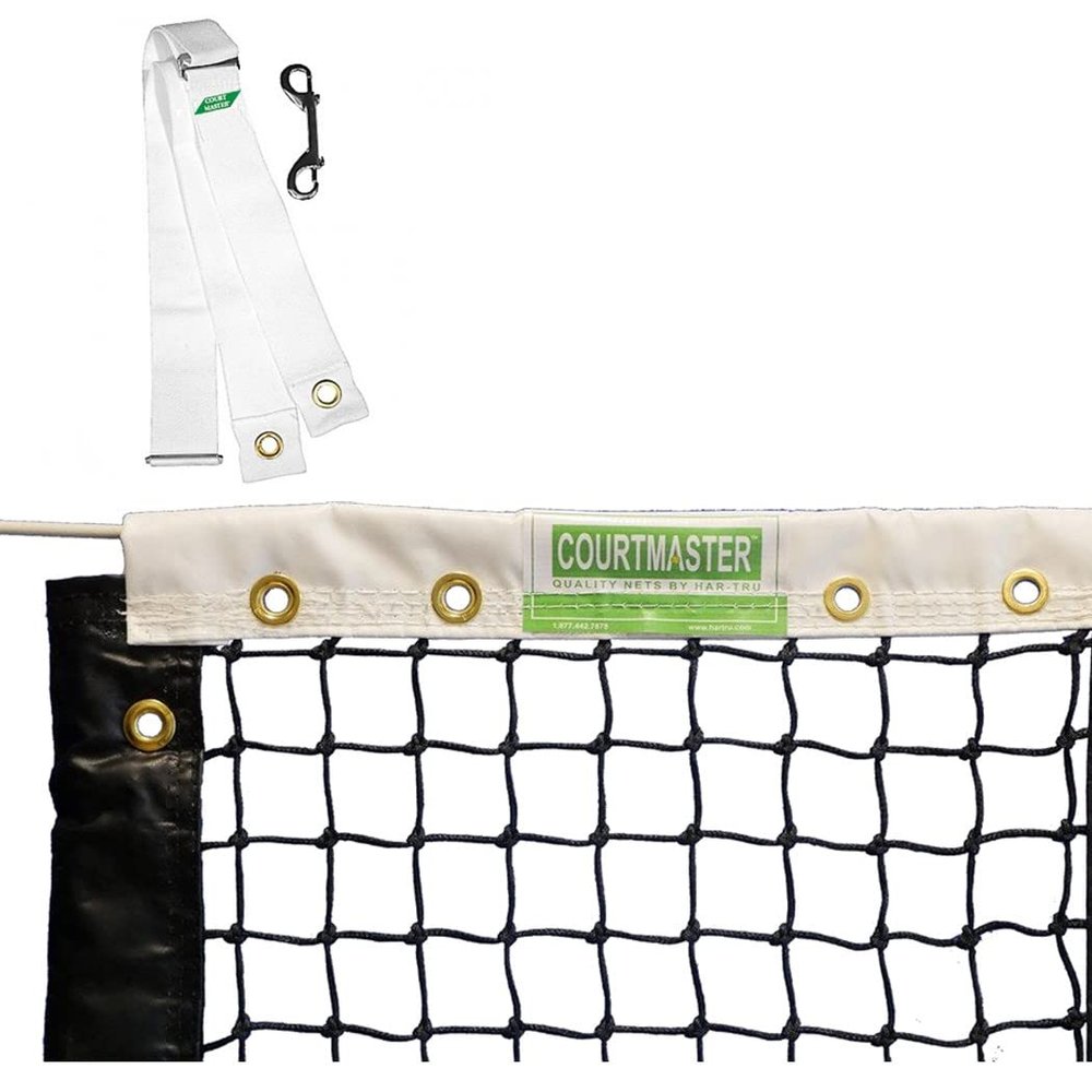 Courtmaster Deluxe 3.5mm Double Braided Tennis Net w Center Strap