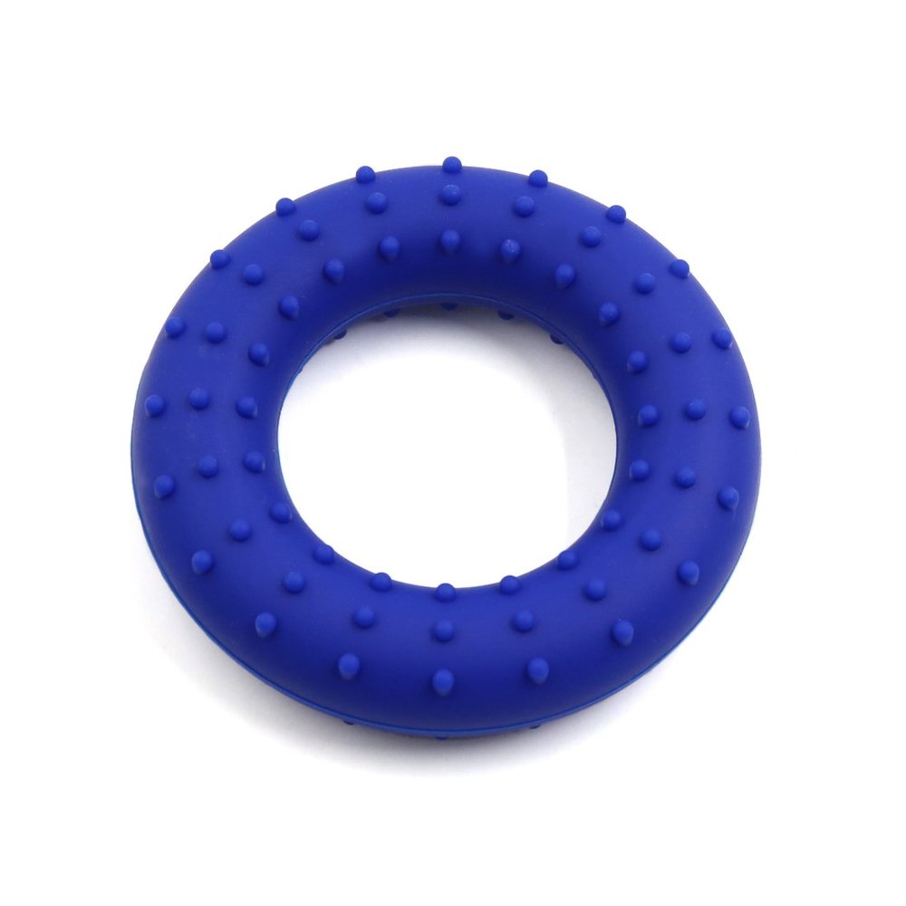Ruilogod Dark Blue 3.8" Dia Silicone Finger Hand Grip Muscle Strength Training Exerciser Grippers Ring w Massaging Dots (id: ad6 4d6 1a5 f32 080