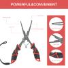 YLINSHA Fishing Tool Kit Fillet Knife Fishing 8pack Including Fishing Knife Fishing Scissors Fishing Pliers Saltwater Fish Measuring Ruler,Anti-Lost Lanyard Waterproof Storage BagTackle Accessory Kit view 4