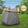 10L0L 2/4/4+2 Passenger Golf Cart Cover Upgrade Extended Roof, 600D Waterproof Snowproof Windproof Sunproof Durable Full Golf Cart Covers for Yamaha,EZGO,Club Car and Other view 2