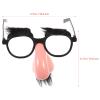 GANAZONO Disguise Moustache Glasses with Big Nose Fake Nose Eyebrow Eyewear Party Eyeglass Cosplay Party Dress Up Props for Halloween Party Supplies view 2