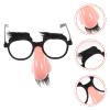 GANAZONO Disguise Moustache Glasses with Big Nose Fake Nose Eyebrow Eyewear Party Eyeglass Cosplay Party Dress Up Props for Halloween Party Supplies view 3