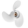 Luxuypon Auzan 7 1/4 X 6 Marine Outboard Propeller Fit For Yamaha 2.5-3HP 6L5-45943-00-EL White Propeller 9 Spline Tooth Aluminium Alloy view 3