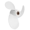 Luxuypon Auzan 7 1/4 X 6 Marine Outboard Propeller Fit For Yamaha 2.5-3HP 6L5-45943-00-EL White Propeller 9 Spline Tooth Aluminium Alloy view 4