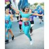 Sweaty Bands Womens Girls Headband - Non-Slip Velvet-Lined Sparkly Hairband - Bling Jewel Junkie Blue 7/8-Inch view 2